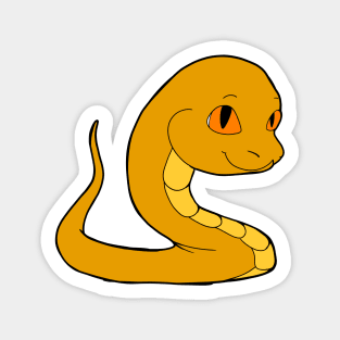 Gold Snake Sticker